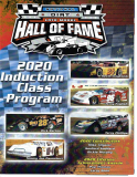 2020 National Dirt Late Model Hall of Fame induction program cover.