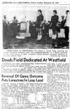 Douds Field Dedicated At Westfield. September 26, 1958.