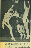Leo Corkery, left, during college playing days at St. Bonaventure.
