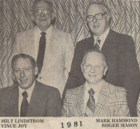 Milt Lindstrom, Mark Hammond, Vince Joy, Roger Mason