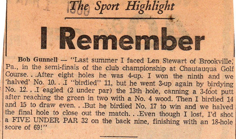 The Sport Highlight I Remember