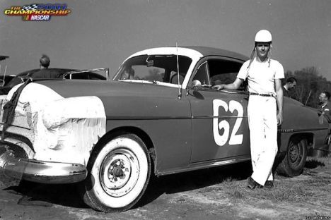 Bill Rexford with his Oldsmobile 88, perhaps the hottest car of the time.