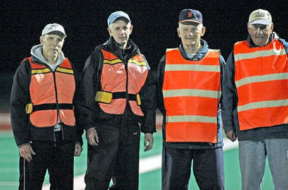 From the left are Mark Swanson, Greg Anderson, Ken Martin and Bob Winterburn.