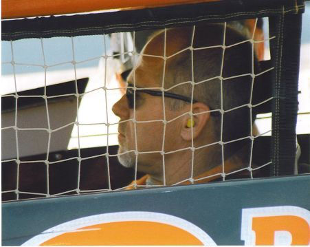 Dick Barton waiting to race, 2004.