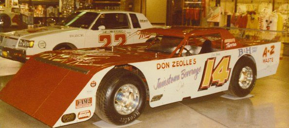 Barton's first late model, 1985.