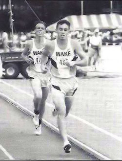 Nolan Swanson still maintains three Wake Forest records in the 3,000 meters, the 10,000 and the 3,000 steeplechase.
