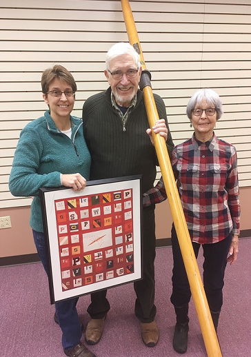 Phil Gravink donates his orr to the CSHOF.
