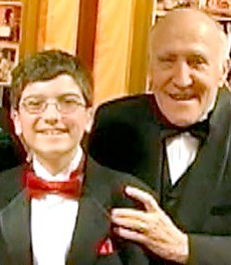 Cameron Hurst with Jim Roselle.