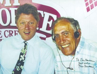 Jim Roselle is pictured in summer 1991 with Bill Clinton.