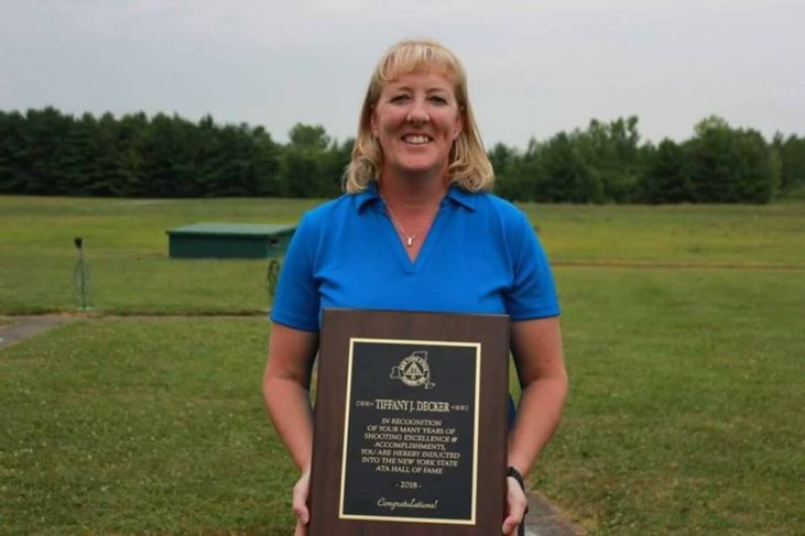 Tiffany Decker was inducted into the New York State Amateur Trapshooting Association Hall of Fame..