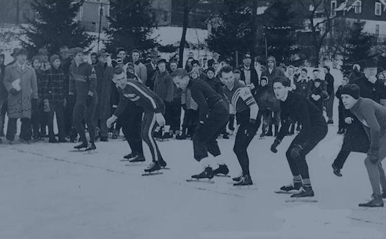 Ice skate race