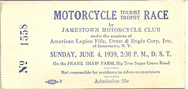 motorcycle race ticket