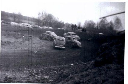 Racing action at the Roll-O-Bowl.