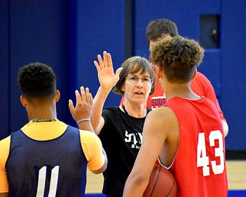High five from the coach.