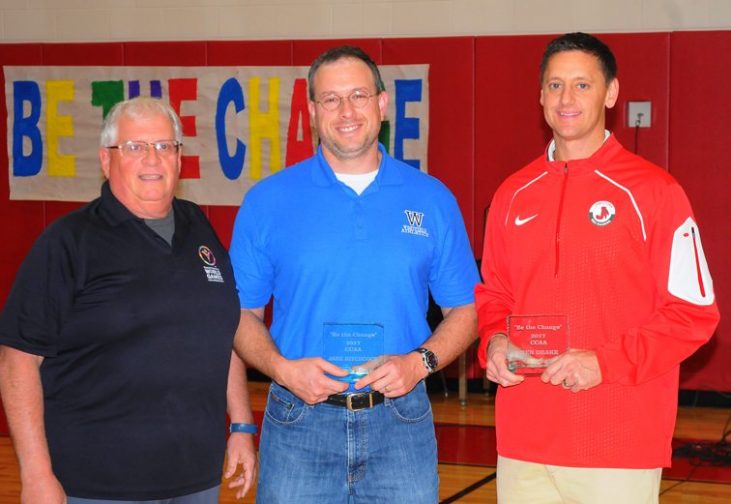 “Be The Change” awards presented to Jake Hitchcock and Ben Drake.