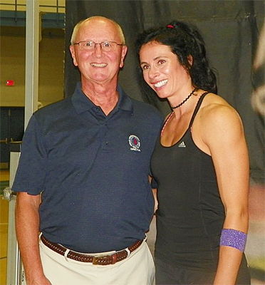 Jenn Suhr and Randy Anderson.