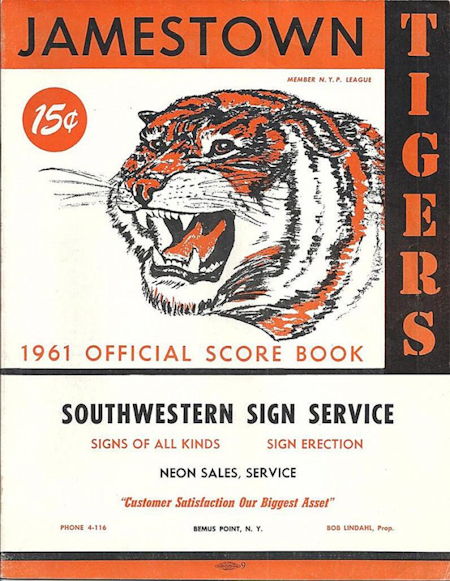 Jamestown Tigers, 1961.
