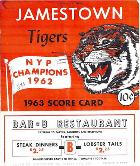 Jamestown Tigers, 1963.