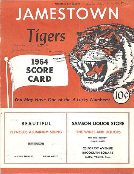 Jamestown Tigers, 1964.