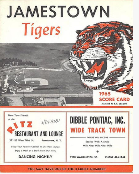 Jamestown Tigers, 1965.