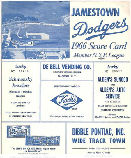 1966 Dodgers program