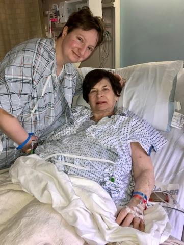 Jamestown resident Christina Kebort, left, and Lillian Reis.