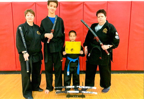 Members of the Kebort’s Karate Tigers.