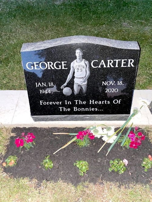 George Carter's grave marker.