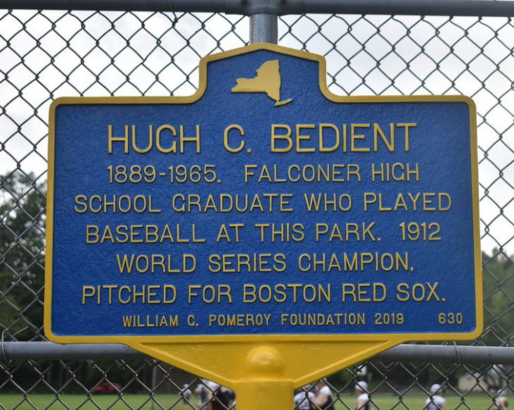Hugh Bedient historic marker
