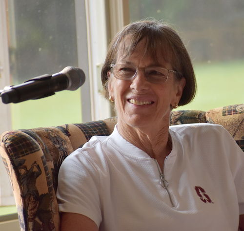 Tara VanDerveer speaks at Chautauqua.
