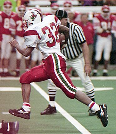 David Hinson rushing.