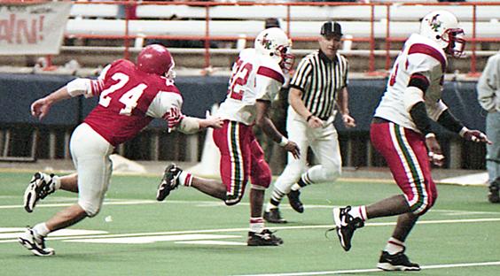 David Hinson rushing.