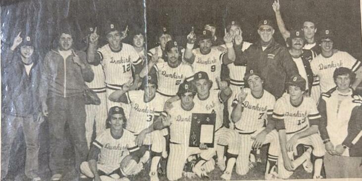 The Dunkirk High School baseball team