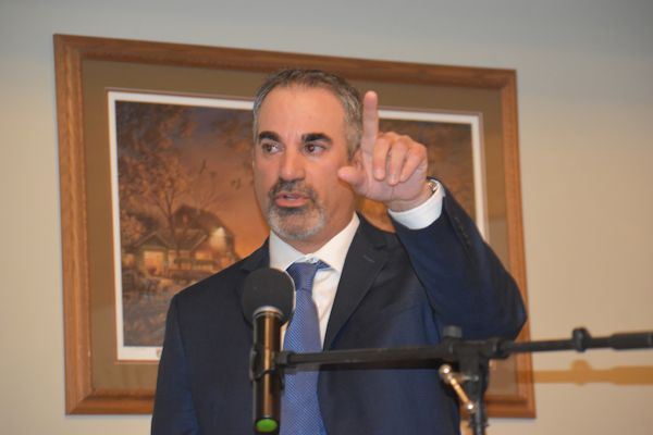 Marc Tramuta at his CSHOF induction.