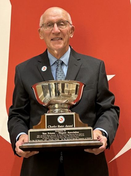 Tom Priester, recipient of the Charles Ruter Award.