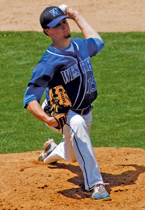 Nolan Hunt delivers to the plate.