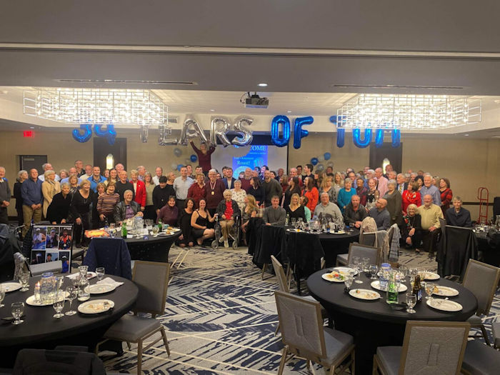 About 150 people turned out for Tom Anderson’s retirement party.