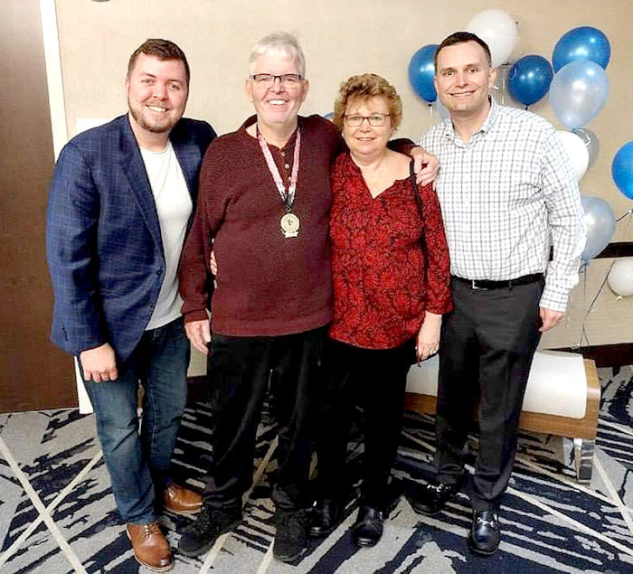 Tom Anderson, son Cory, wife Judy and son Troy. 