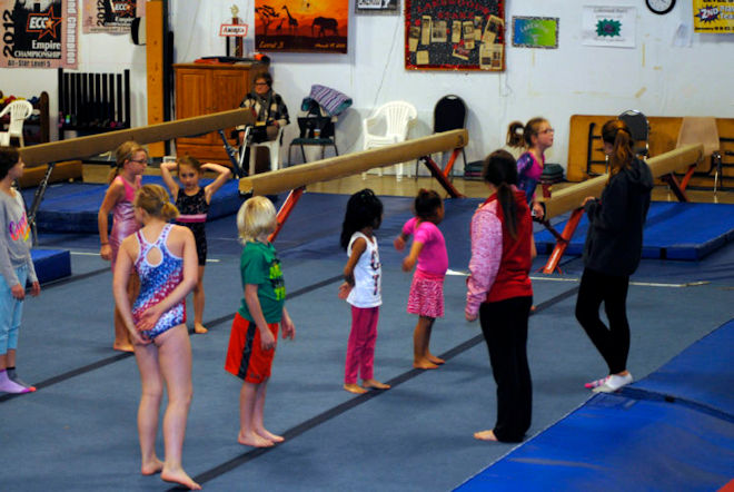Gymnasts at YMCA.
