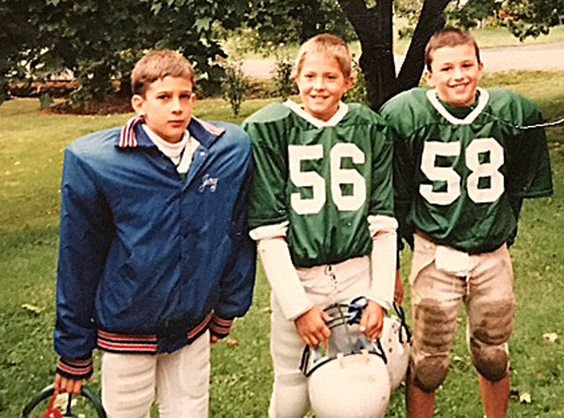 From the left are Nick Sirianni, Erik Eckstrand and Tom Langworthy.