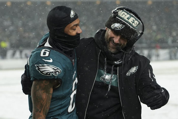 Jamestown native and Philadelphia Eagles head coach Nick Sirianni.