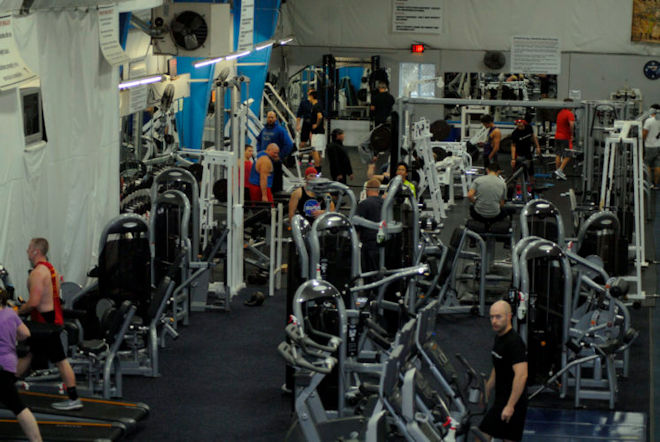Exercise equipment at YMCA