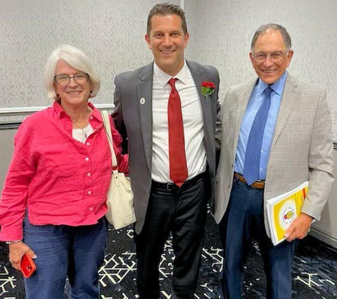Amy and Fran Sirianni with son Mike at the Pennsylvania Sports Hall of Fame/Washington-Greene County Chapter induction.