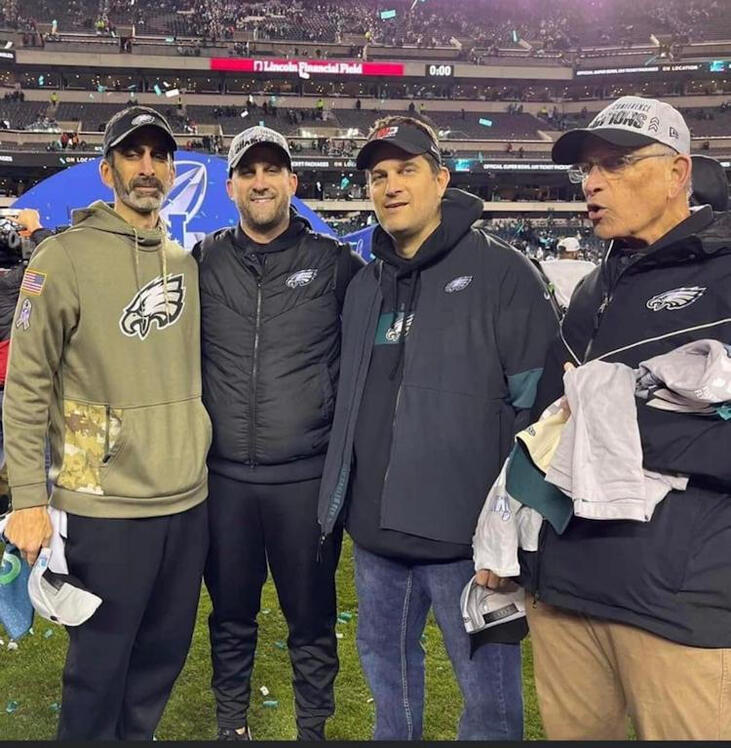 Jay, Nick, Mike and Fran Sirianni pose for a photo.