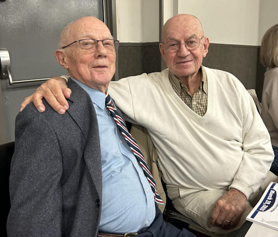 Paul Cooley and Art Asquith at the Gowanda Moose Club.