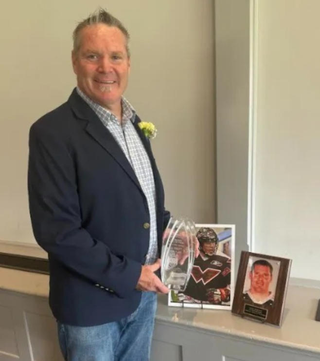 Jake Bergey is seen here during the Eastern PA Chapter Hall of Fame Induction Ceremony in 2025.