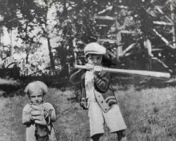 Irv Noren (age 3) on left with brother Everett in Jamestown, 1927. Irv Noren (age 3) on left with brother Everett in Jamestown, 1927.