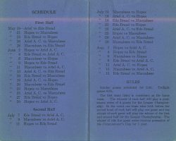 1940 Jamestown Baseball Association schedule 1940 Jamestown Baseball Assn (back)