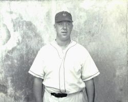 John Newman in his Army baseball uniform, 1944. John Newman in his Army baseball uniform, 1944.