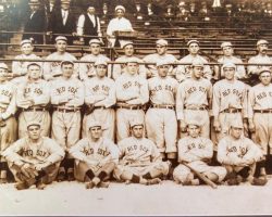 1912 Boston Red Sox. Hugh Bedient is in back row, fourth from right.